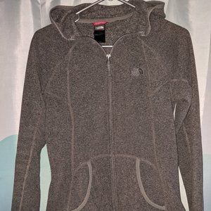 North Face Gray Hoodie Full Zip size Small